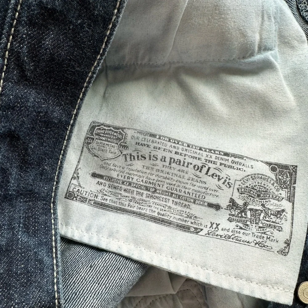 Levi's Original 501 Straight Leg Button-Fly Jeans Dark Stone Wash W33 x L32